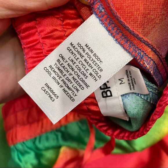 Bp. Be Proud By Bp Gender Inclusive Satin Shorts In Red Multi Rainbow Ombre - Picture 5 of 9